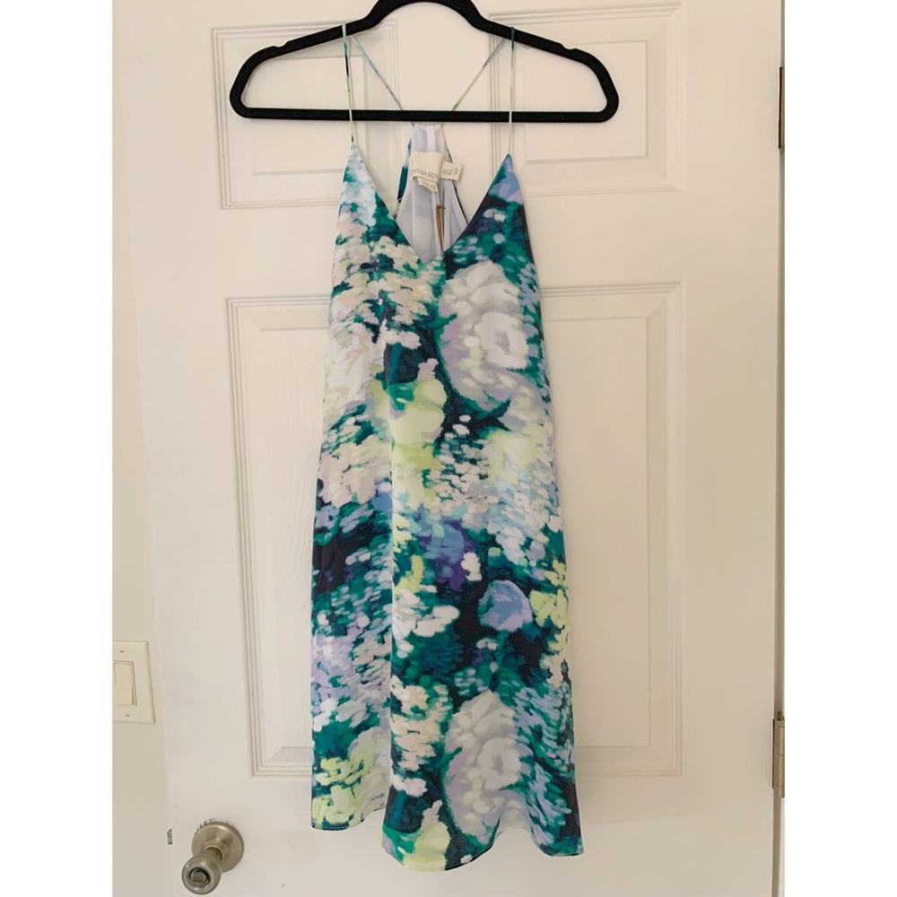 Cynthia Rowley silk watercolor shift dress